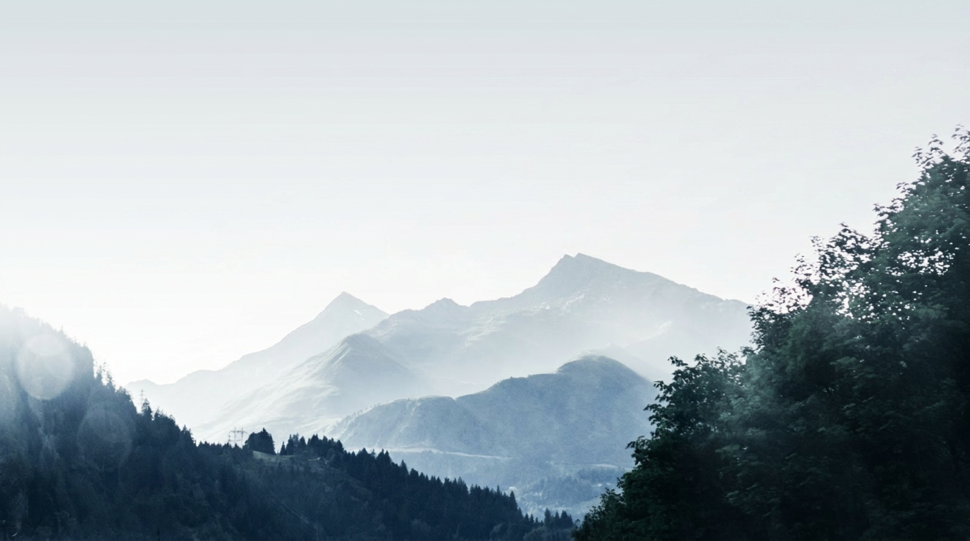 Open road through Nordic mountain landscape